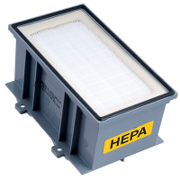 HEPA filter, Nilfisk, GD2000, hvid, med sort kant, H13 *Denne vare tages ikke retur*