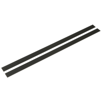 Velcrolister, Vikan, 52x2,5x0,5cm, sort, PA/PVC, til 60 cm fremfører, 2 stk.