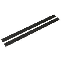 Velcrolister, Vikan, 39x2,5x0,5cm, sort, PA/polyester, til 40 cm fremfører, 2 stk.