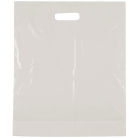 Bærepose, 1-lags, 13 l, hvid, HDPE/virgin, 37,5x43cm, på blok *Denne vare tages ikke retur*