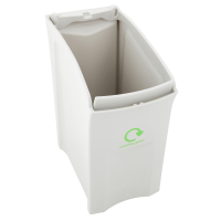 Affaldsspand, Enviro, grå, MDPE, 55 l, med sækkeholder, kildesortering mulig, til tungt affald *Denne vare tages ikke retur*