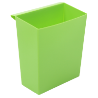 Indsats, grøn, PP, 9.5 l, til firkantet affaldsspand, kildesortering *Denne vare tages ikke retur*
