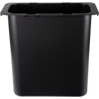 Affaldsspand til Sækko-Boy, Sækko-Boy, sort, genanvendt plast/PP, 10,2 l, kan monteres på Sækko-Boy stativer