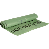 Madaffaldspose, C-fold, 20 l, transparent grøn, LDPE/genanvendt, 40x50cm