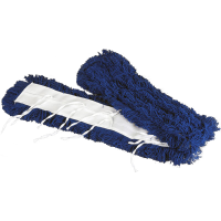 Lommemoppe til mopstativ, TenTax, System størrelse 130, 131x12,5cm, blå, akryl, 130 cm