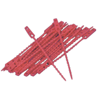 Poselukker, 1-lags, rød, LDPE/virgin, 32cm