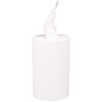 Håndklæderulle, ABENA Care-Ness Excellent, 2-lags, Mini, 72m x 20cm , Ø13cm, hvid, 100% nyfiber, uden hylse