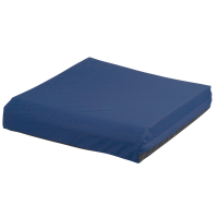 Lændepude, ABENA Comfort, 50x50x9,5cm, blå, med Techmaflex betræk