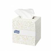 Ansigtsservietter, Tork F1 Premium, 2-lags, 20,9x20cm, hvid, 100% nyfiber *Denne vare tages ikke retur*
