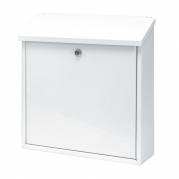 Postkasse, Malagan, 11,5x37x37cm, hvid *Denne vare tages ikke retur*