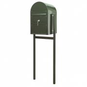 Postkasse, Sam, 19x46x131cm, grøn *Denne vare tages ikke retur*