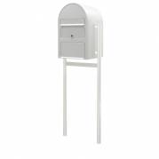 Postkasse, Sam, 19x46x131cm, hvid *Denne vare tages ikke retur*