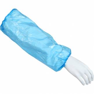 &AElig;rmemanchet, ABENA, 40x20cm, 30 micron, bl&aring;, LDPE, usteril, engangs