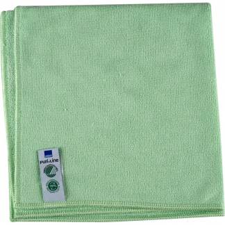 Rengøringsklud, ABENA Puri-Line Soft, 40x40cm, grøn, mikrofiber, 70% genanvendt
