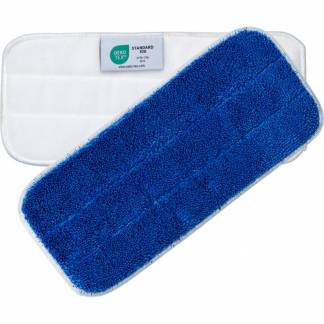 Micro Pro moppe, hvid, mikrofiber, 25 cm, med hook'n'loop