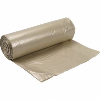 Sæk, 60 l, klar, LDPE/genanvendt, 60x100cm