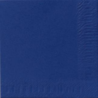 Frokostserviet, Duni, 2-lags, 1/4 fold, 33x33cm, mørkeblå, nyfiber *Denne vare tages ikke retur*