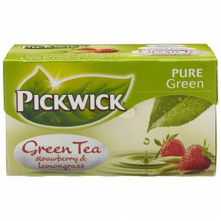 Brevte, Pickwick, jordbær/citrongræs, grøn te, 20 breve