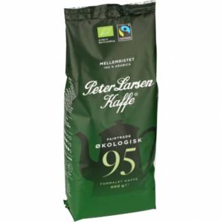 Kaffe, Peter Larsen Blanding 95, formalet, &oslash;kologisk, 400 g *Denne vare tages ikke retur*
