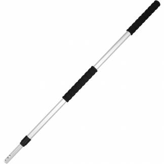 Teleskopskaft med klik, Clean Plus, bl&aring;, acetat/aluminium/PA/PE, 100-180 cm