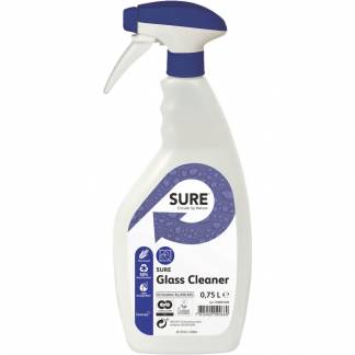 Glasrens, Diversey SURE Glass Cleaner, 750 ml, klar-til-brug, uden sprit, farve og parfume