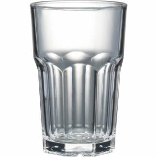 Flergangsdrikkeglas, 14,5cm, Ø7,9cm, 34 cl, klar, PC *Denne vare tages ikke retur*
