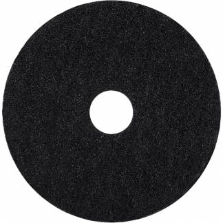 Gulvrondel, 12", Ø305mm, sort, genanvendt PET fiber, til grovere vådskuring