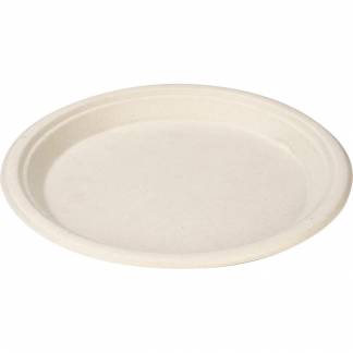 Fibertallerken, ABENA Gastro, 2,05cm, &Oslash;26cm, nature, sukkerr&oslash;r