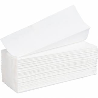 Håndklædeark, ABENA Care-Ness Excellent, 2-lags, W-fold, 34x22cm, 8,5 cm, hvid, nyfiber