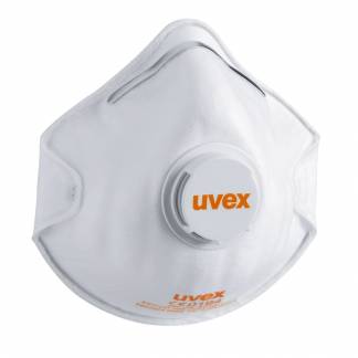 Åndedrætsværn, Uvex Silv-Air, 2210, One size, hvid, polyester/PP, FFP2 NR D, med ventil