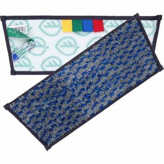 Heavy scrub moppe, ABENA Puri-Line, blå, mikrofiber, 30 cm, 56% recycle