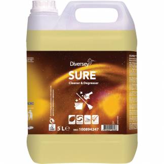 Grundrens, Diversey SURE Cleaner & Degreaser, 5 l, uden farve og parfume