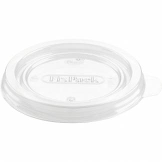 Låg, Duni FIXPACK, 0,9cm, Ø9,3cm, transparent, APET *Denne vare tages ikke retur*