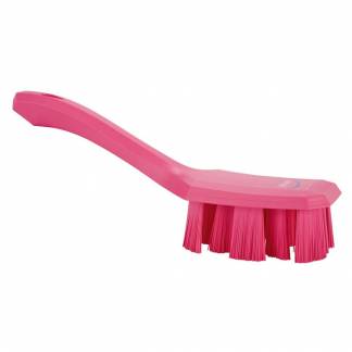 Håndbørste, Vikan, 26x7x10cm, pink, glas/polyester/PP, stiv, UST