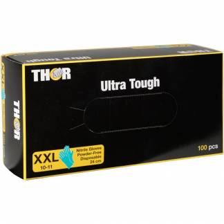 Engangshandske, THOR Ultra Tough, XXL, grøn, nitril, pudderfri