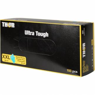 Engangshandske, THOR Ultra Tough, XXL, grøn, nitril, pudderfri