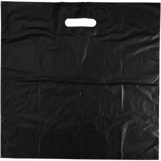 Bærepose, 30 l, sort, LDPE/genanvendt, 45x45cm