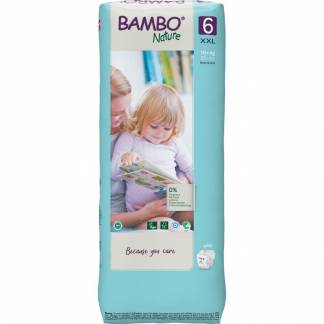 Børneble, tapeble, miljømærket, Bambo Nature, 6, tall pack, 16+ kg