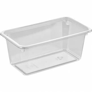 Bakke, K 2182-1G, 18x10x7,5cm, 895 ml, klar, APET, 1-rums, standard serie, hovedret