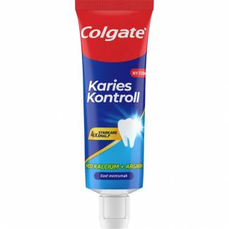 Tandpasta, Colgate Karies Kontrol, 2,5x3,9x9cm, 20 ml, hvid, 1450 ppm