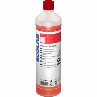 Sanitetsrengøring, Ecolab MAXX Into Synbiotic, 1 l, sur/kalkhæmmende, med farve og parfume