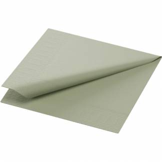Kaffeserviet, Duni, 3-lags, 1/4 fold, 24x24cm, pistacie, nyfiber *Denne vare tages ikke retur*