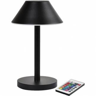LED lampe, Duni Cordless Zelda, 21cm, Ø12cm, sort