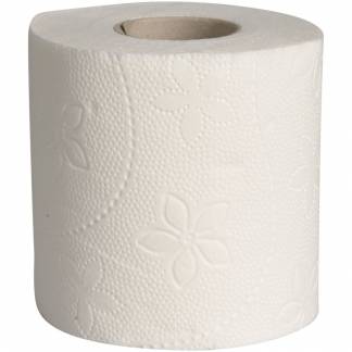 Toiletpapir, Dansk papir industri, 3-lags, 18m x 9,5cm, hvid, nyfiber