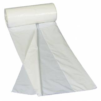 Lågpose, 14 l, hvid, LDPE/virgin, 40x50cm