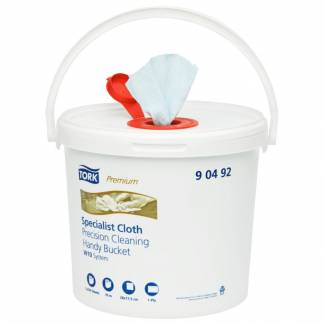 Industriaftørring, Tork W10, 1-lags, 60m x 16,5cm, Ø16cm, turkis, nonwoven *Denne vare tages ikke retur*