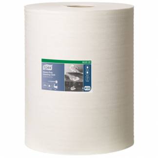 Industriaftørring, Tork W1/W2/W3, 1-lags, 106,4m x 32cm, Ø25cm, hvid, nonwoven