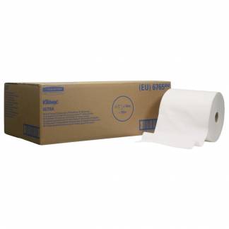 Håndklæderulle, Kimberly-Clark Kleenex, 2-lags, 180m x 19,8cm, hvid, blandingsfibre