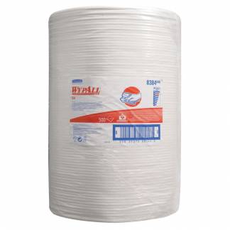 Industriaftørring, Kimberly-Clark Wypall X70, 1-lags, 295,8m x 31,5cm, Ø37cm, hvid, papir, polyester *Denne vare tages ikke retur*