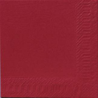 Frokostserviet, Duni, 1-lags, 1/4 fold, 33x33cm, bordeaux, nyfiber *Denne vare tages ikke retur*